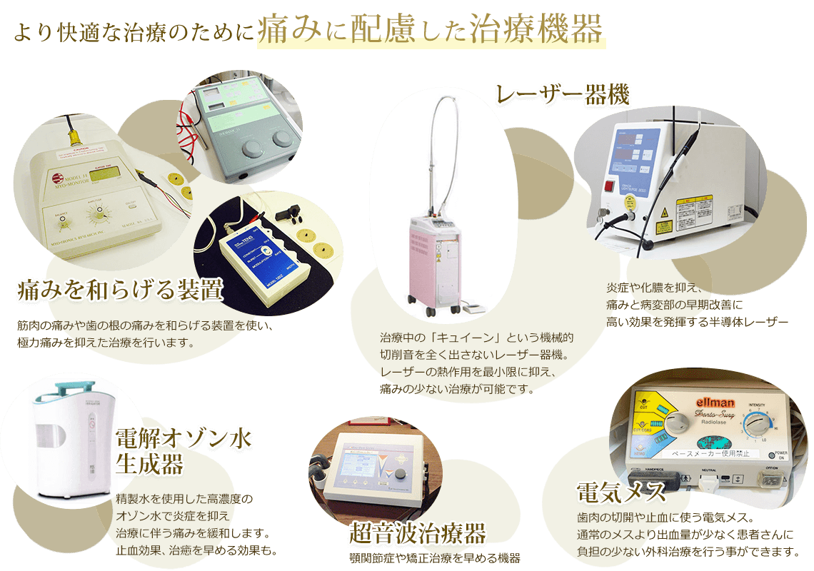 痛みに配慮した治療